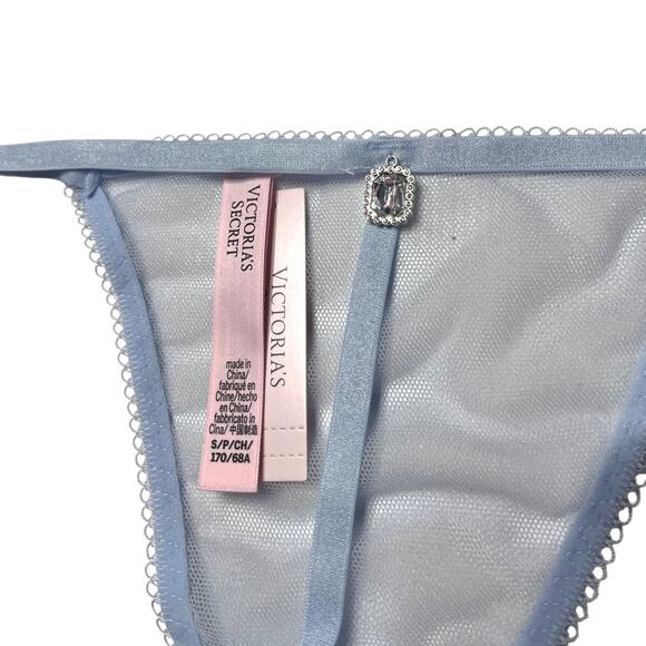 Victoria's Secret Very Sexy Glitter Twinkle Tulle Apron and Panty Set Size Small - Picture 4 of 9